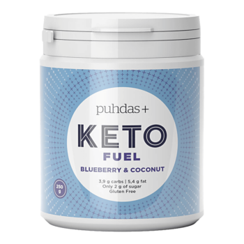KETO Fuel Blueberry & Coconut 250g pakkaus