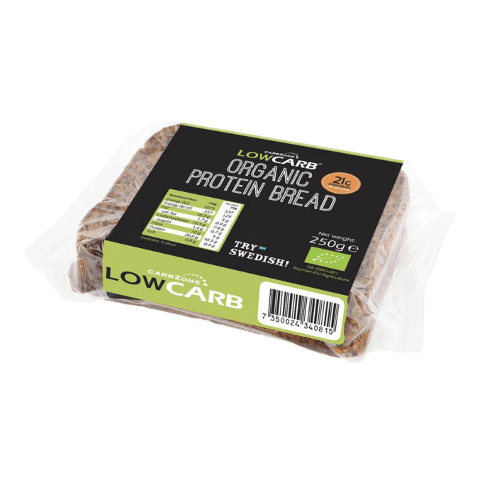 Low Carb proteiinileipä 250g - Luomu pakkaus