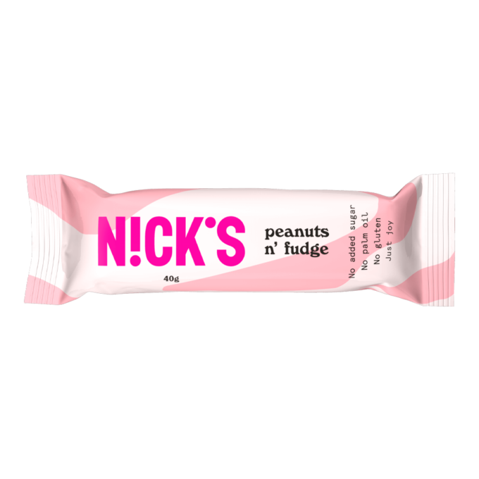 Nick's peanuts n' fudge 40g pakkaus