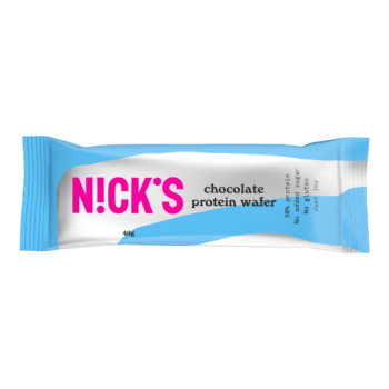 Nick's chocolate protein wafer 40g pakkaus