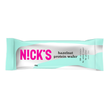 Nick's hazelnut protein wafer 40g pakkaus