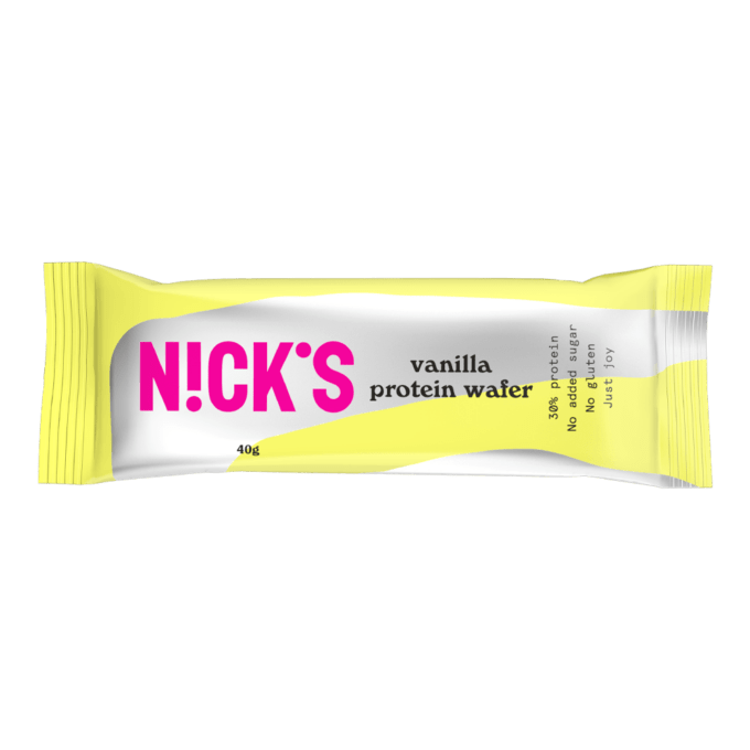 Nick's vanilla protein wafer 40g pakkaus