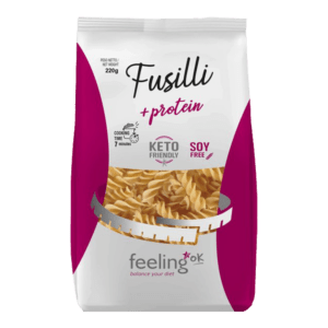 Fusilli pasta +protein 220g uusi pakkaus