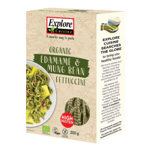 Edamame & mungpapu fettucine 200 g - Luomu pakkaus