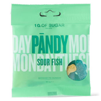 Pändy Candy Sour Fish 50g pakkaus