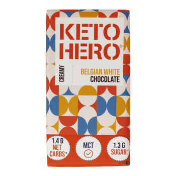 Keto-Hero Valkosuklaa 100g pakkaus