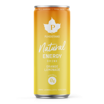 Natural Energy Drink - Orange Lemonade 330ml pakkaus
