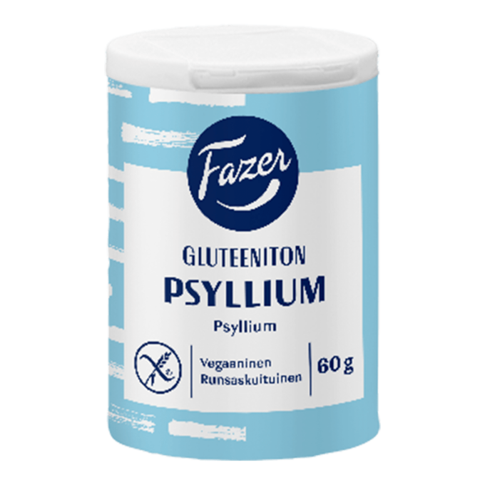 Fazerin Gluteeniton Psyllium 60g pakkaus