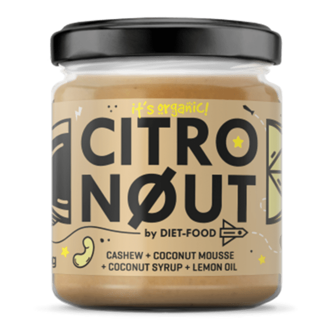 CitroNout - kookos-cashewpähkinä-sitruunalevite 200g - Luomu pakkaus