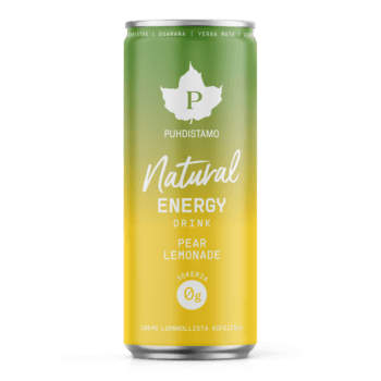 Natural Energy Drink - Pear Lemonade 330ml pakkaus