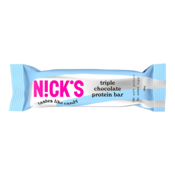 Nick's triple chocolate protein bar 50g pakkaus