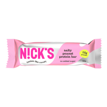 Nick's salty peanut protein bar 50g uusi pakkaus