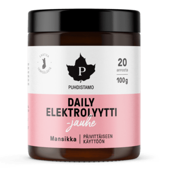 6kpl Daily Elektrolyyttijauhe Mansikka - 100 g pakkaus