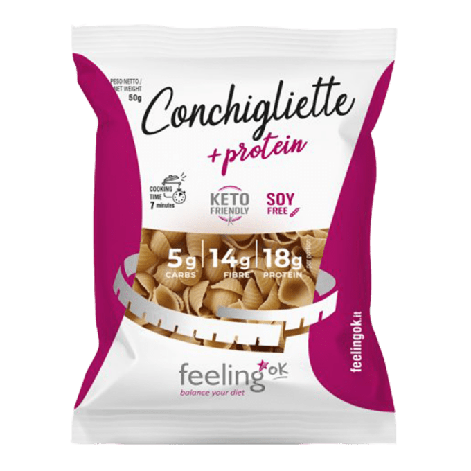 Conchigliette simpukkapasta +Protein 50g pakkaus