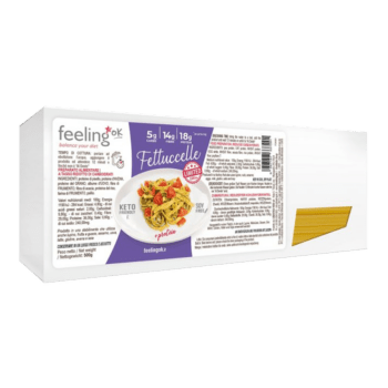 Fettuccelle pasta +Protein 500g pakkaus