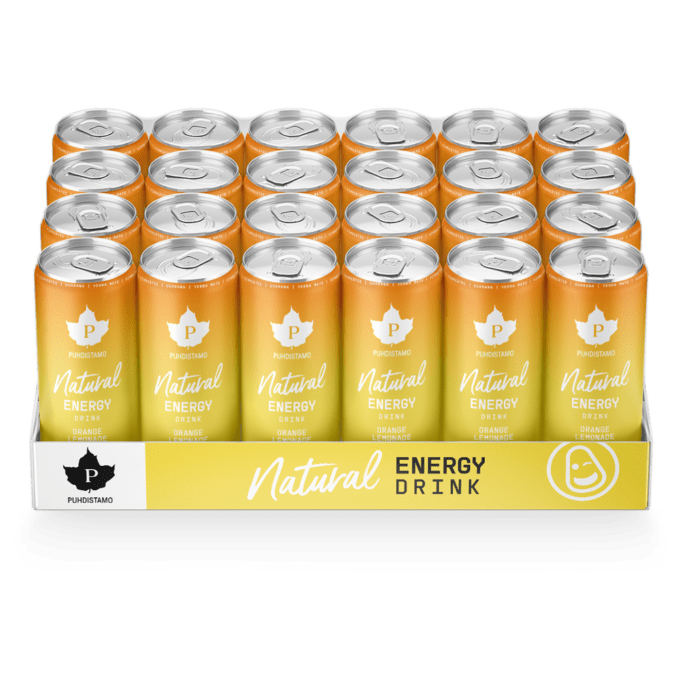 Natural Energy Drink - Orange Lemonade 330ml - 24kpl tuotekuva