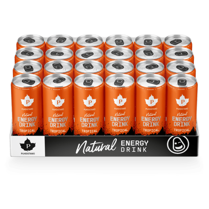 Natural Energy Drink - Tropical Strong 330ml - 24kpl tuotekuva