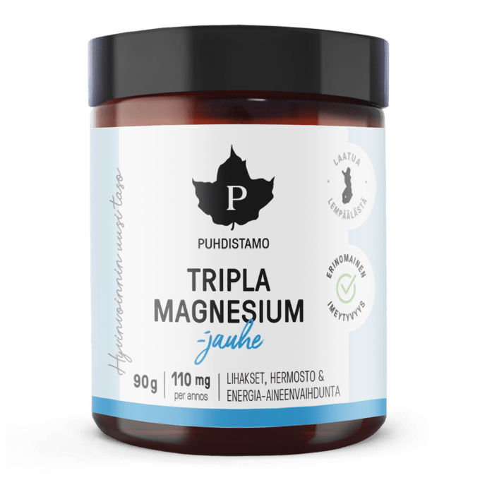 Tripla Magnesium -jauhe - 90 g - 6kpl pakkaus