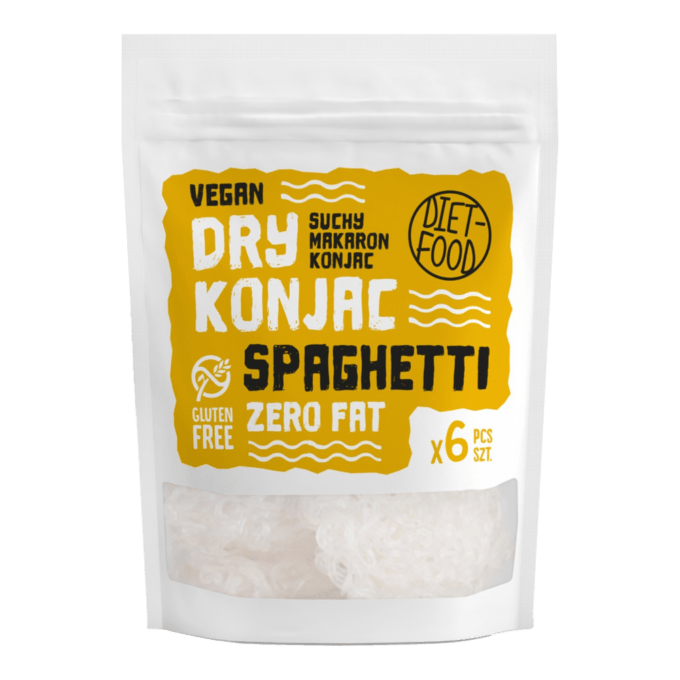 Kuiva Shirataki Konjac-pasta Spagetti 150g pakkaus