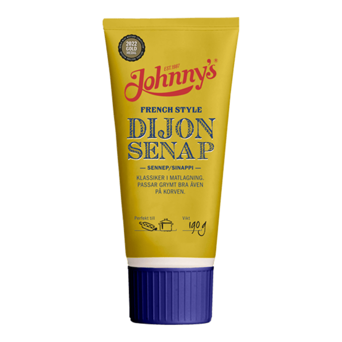 Johnny's Dijon-Sinappi 190g French Style pakkaus1