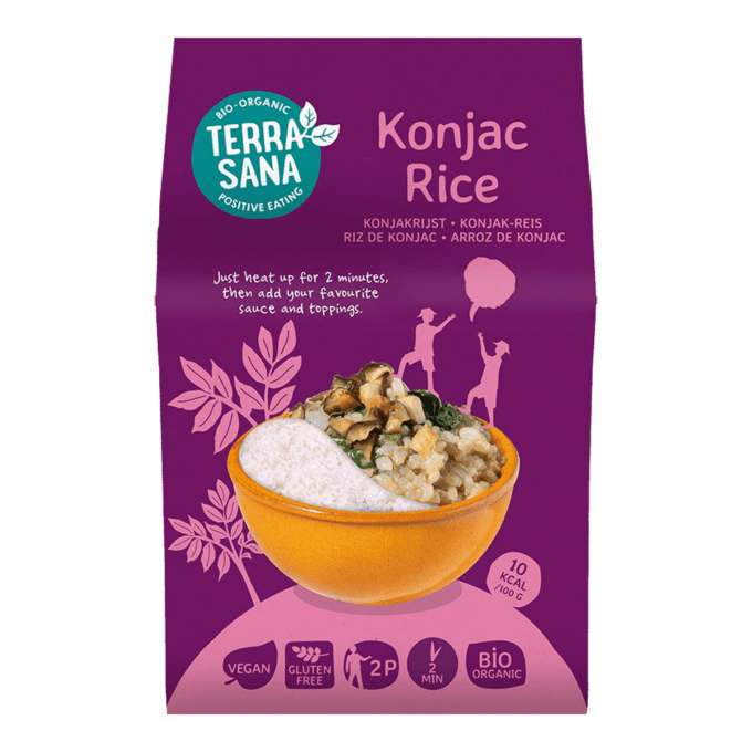 Konjak-riisi 250 g - Luomu pakkaus