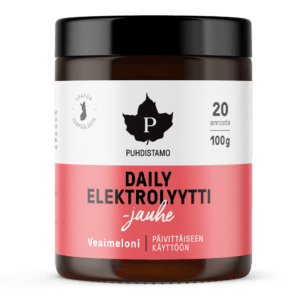 Daily Elektrolyyttijauhe Vesimeloni 100g pakkaus