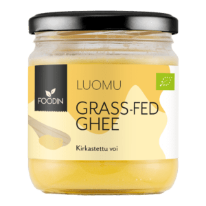 Grass-fed Ghee, kirkastettu voi 300g - Luomu pakkaus