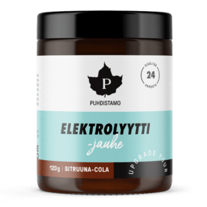 Elektrolyyttijauhe, Sitruuna-Cola 120 g pakkaus