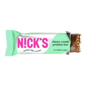 Nick's Choco Crush Protein Bar 50g pakkaus