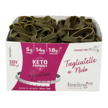 Tagliatelle - Pinaatti +protein 200g pakkaus