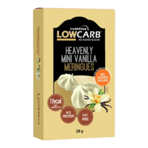 Low Carb® Heavenly Mini Vanilla Meringues pakkaus