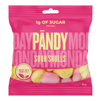 Pändy Sour Skulls 50g pakkaus