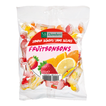 Damhert Fruit Bonbons 100 g pakkaus