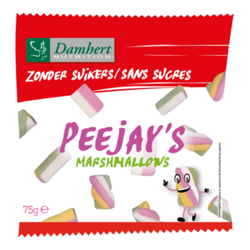 Damhert Marshmallows 75 g pakkaus