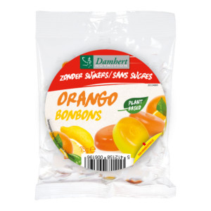 Damhert Orange Bonbons 75 g pakkaus