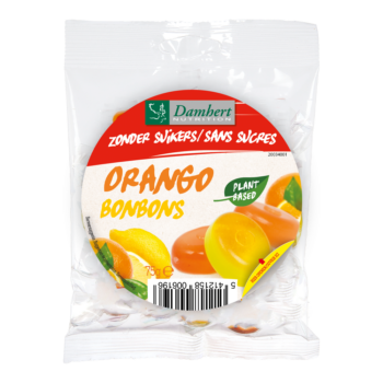 Damhert Orange Bonbons 75 g pakkaus