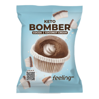 Keto Bomber Kookos 50 g pakkaus