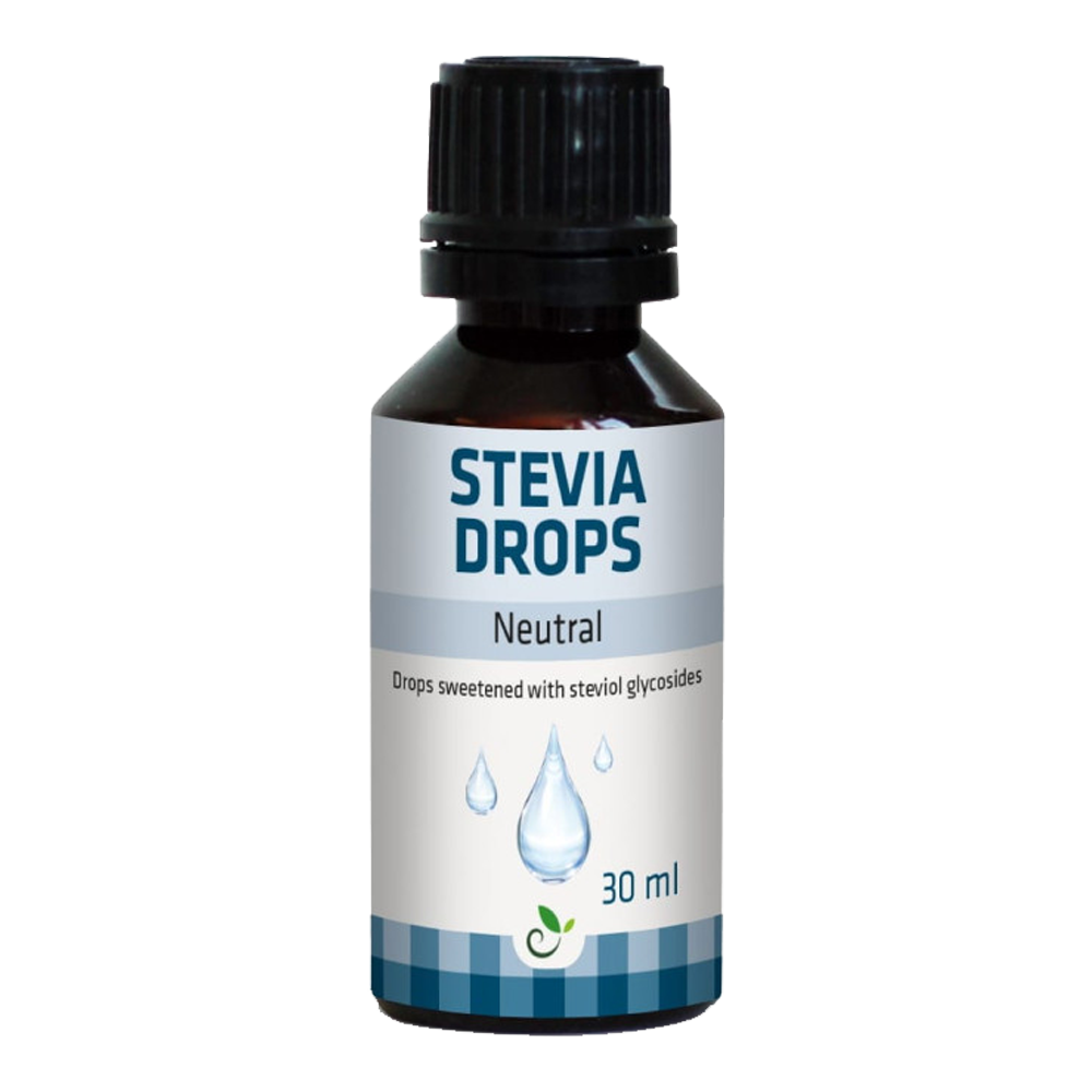 Sukrin Steviatipat - Neutraali 30ml pakkaus Sukrin Steviatipat - Neutraali 30ml pakkaus
