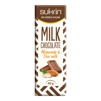 Sukrin Maitosuklaa - Manteli-Merisuola 40g pakkaus