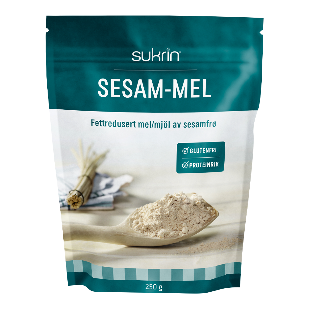 Sukrin Seesamjauho, rasvaa vähennetty 250g pakkaus Sukrin Seesamjauho, rasvaa vähennetty 250g pakkaus