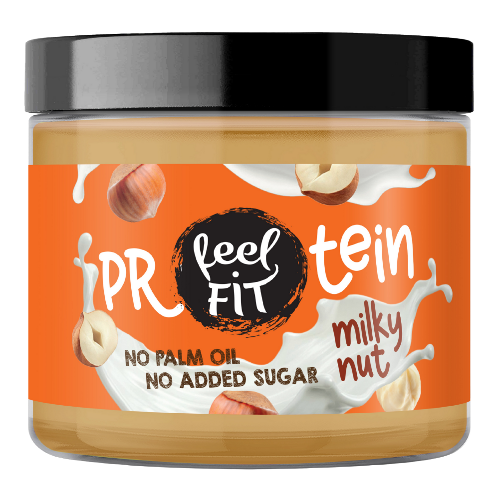 protein-milky-nut Feel FIT Milky Nut proteiinilevite 200g - Image 1